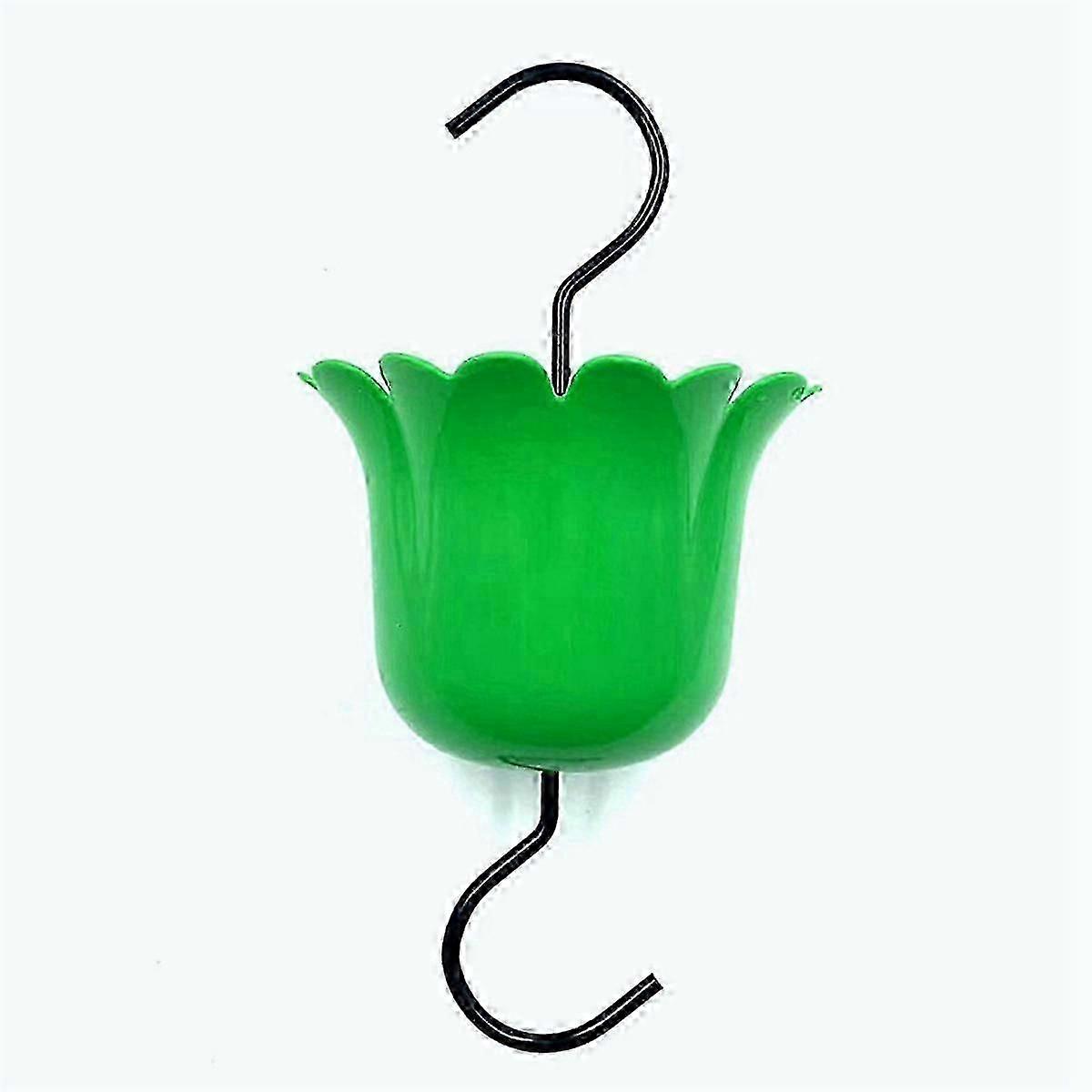 4-Pack Large Capacity Water Feeder Hanging Hummingbird Feeder with Hook and Cleaning Brush(Green)