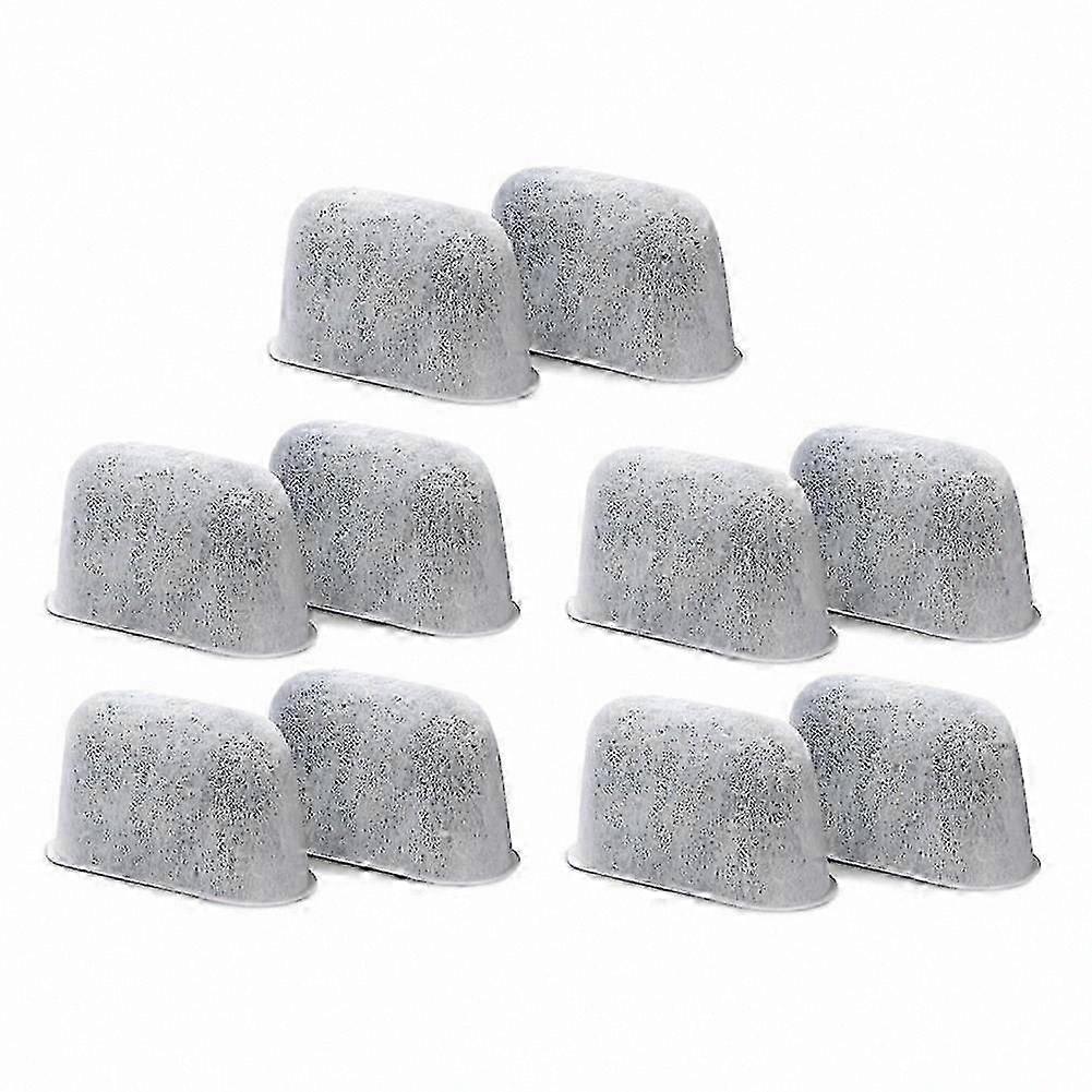 10-Pack Activated Carbon Water Filters for Espresso Coffee Machines, Compatible with ES601 ES701 Models, Charcoal Replacement Filters for Coffee Brewe