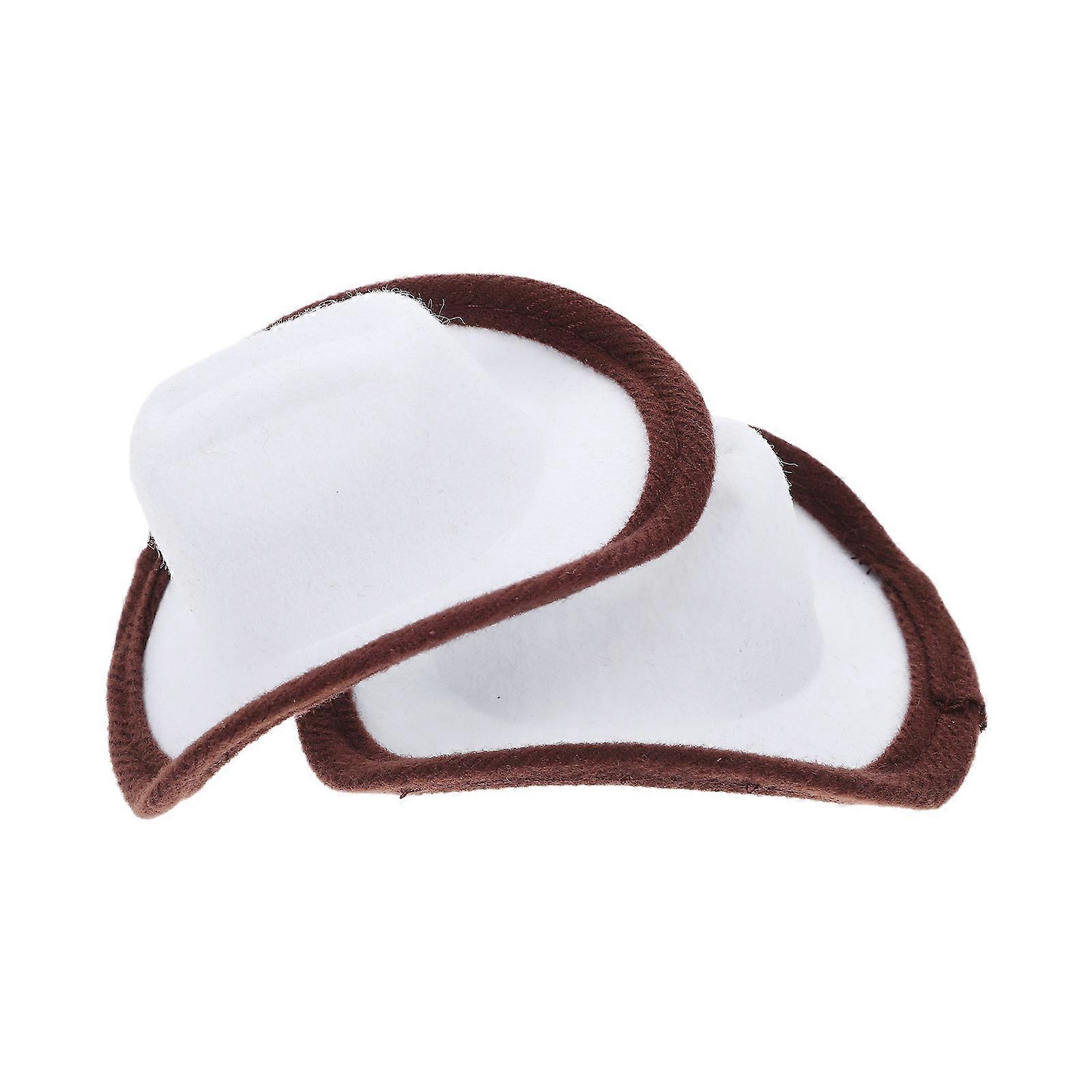 Stylish Cowboy Hat Decorations for Party 4Pcs Multi Color