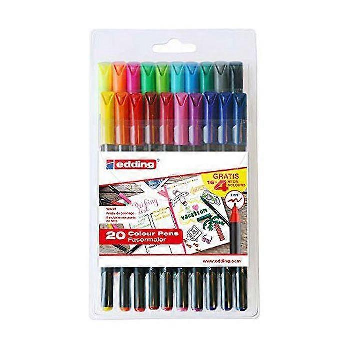 Marker - EDDING - 1200 - Multicolor - 20 pieces - Opaque