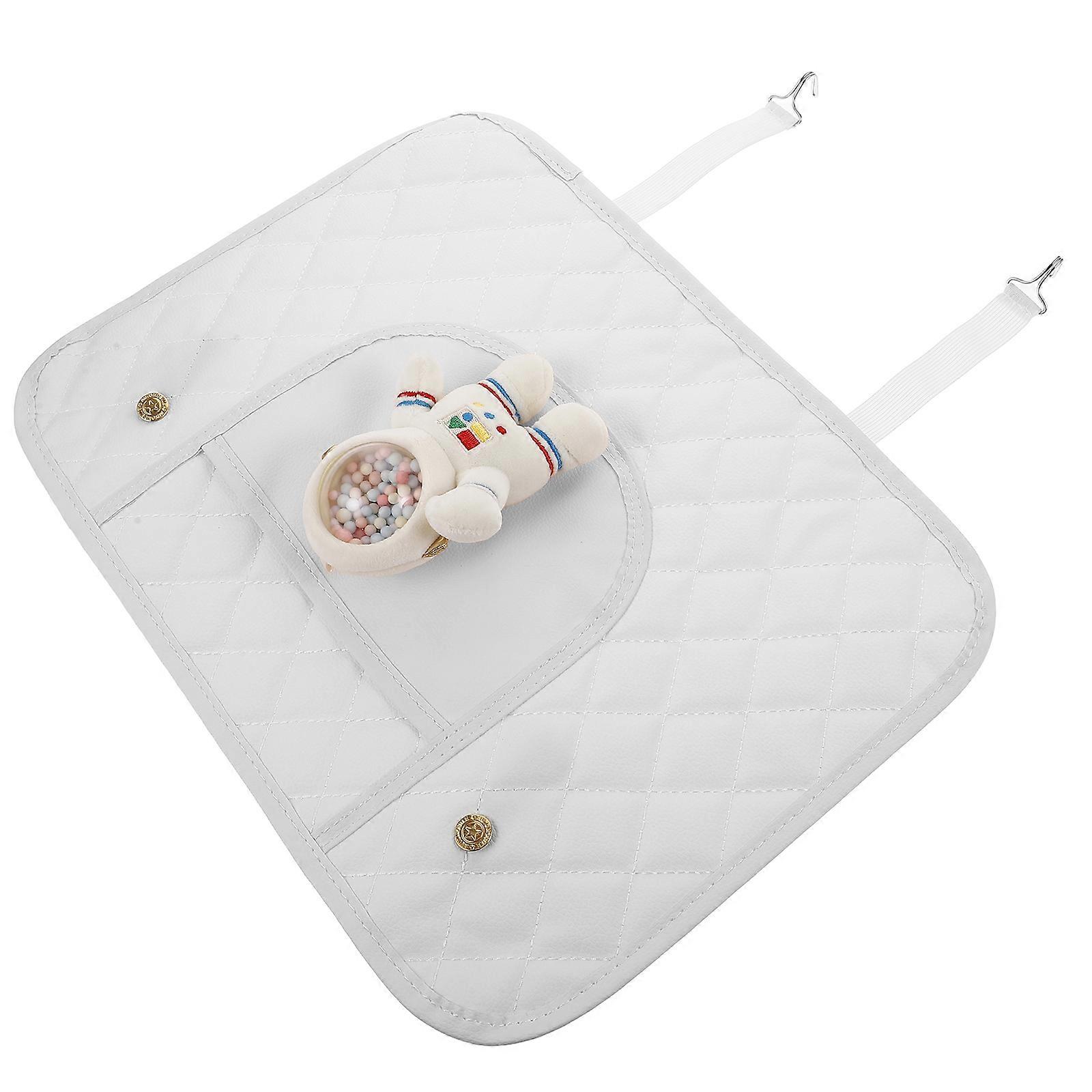 Back Seat Protector Car Seat Accessories Rectangular Modern Design Pu Storage Pocket 1Pack