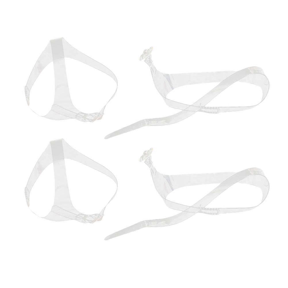 2 Pairs Transparent Detachable Shoe Straps Elasticated Anti-loose  High Heels Shoe Strings Ankle Shoelace Replacement Accessories