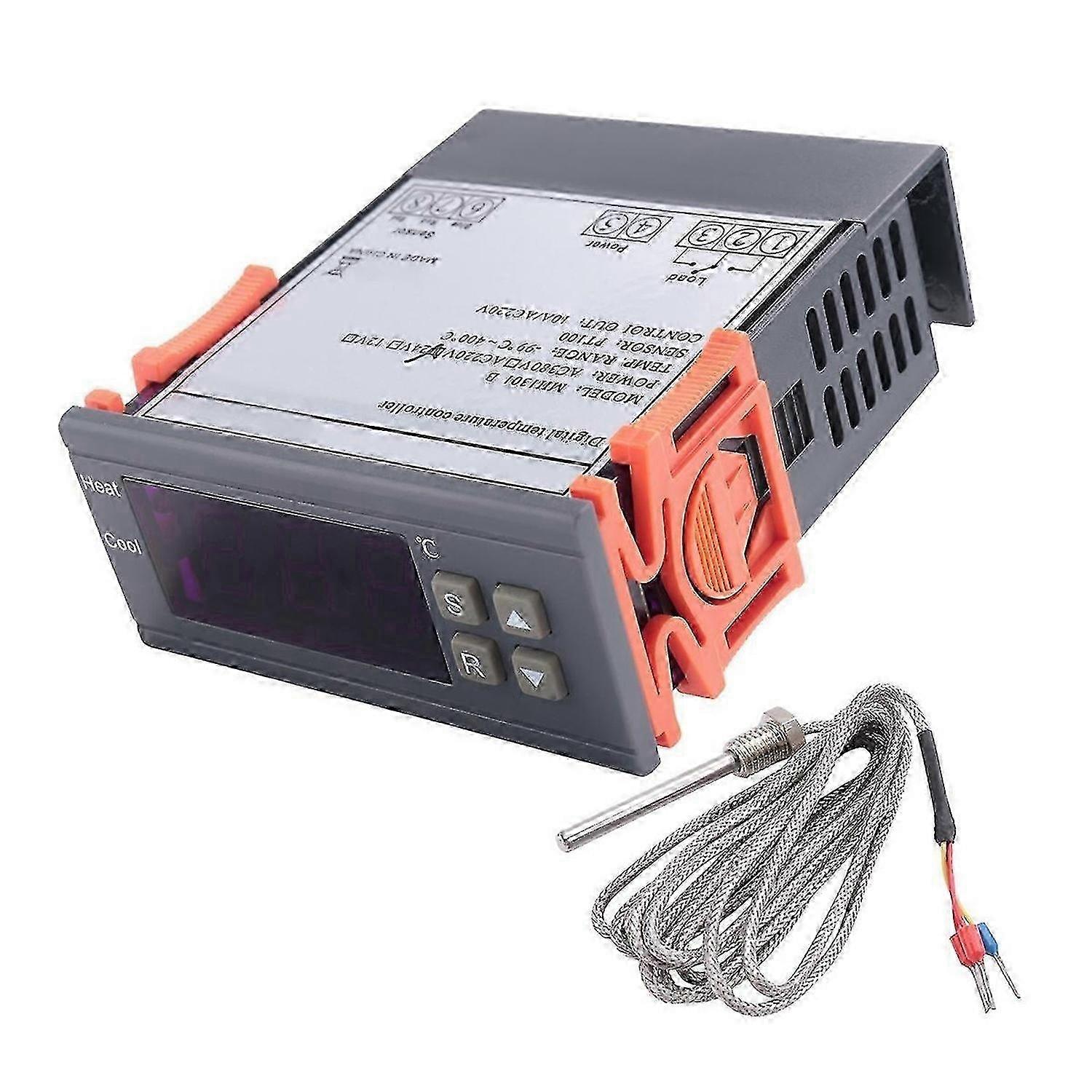 Digital Temperature Controller -99-400 Degree PT100 M8 Probe Thermocouple Sensor Embedded Thermostat