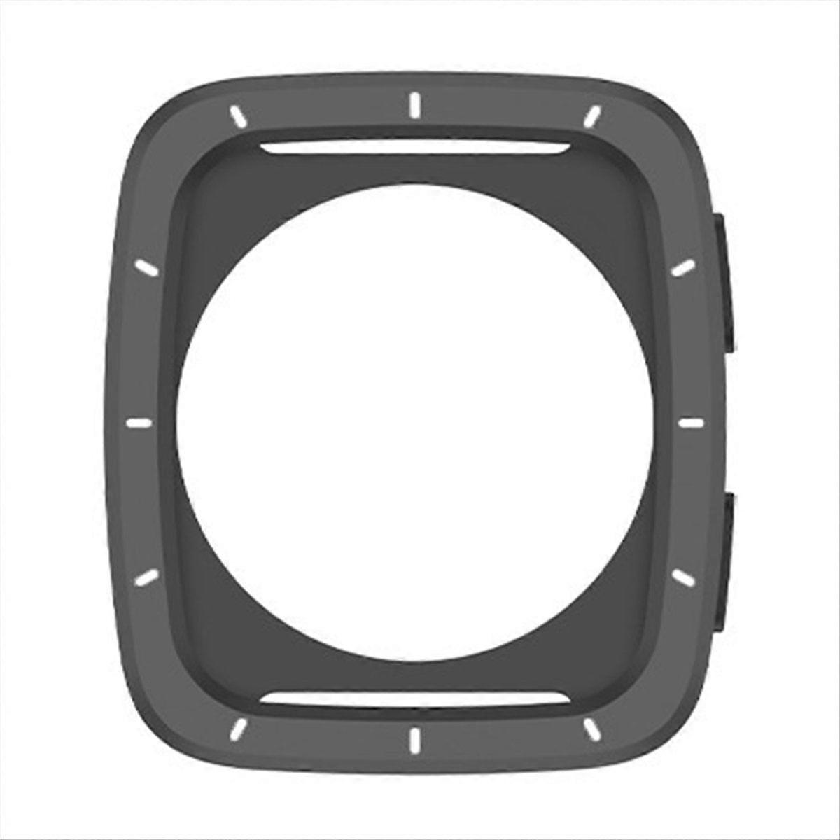 For Active 2 Square/Active2s Square Sapphire Watch Metal Protective Case Black