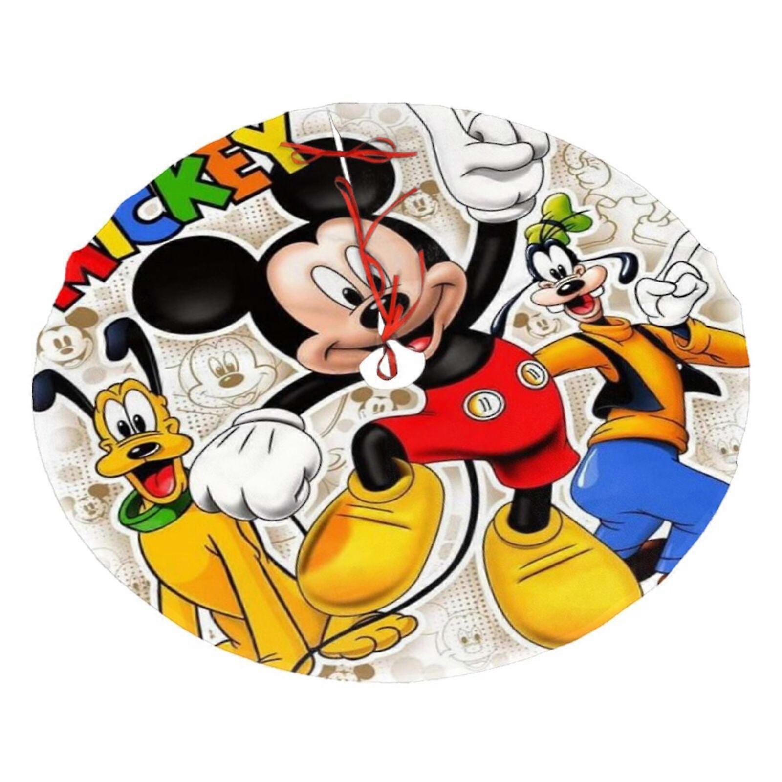 Mickey Mouse Tree Skirt for Christmas Tree and Holiday Tree Ornament Holiday Party Christmas Tree Decorations