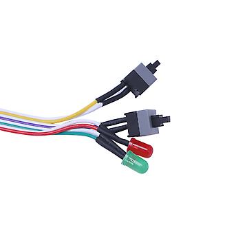 ATX Power On / Reset Switch Cable With HDD LED Light For PC Desktop Computer Case