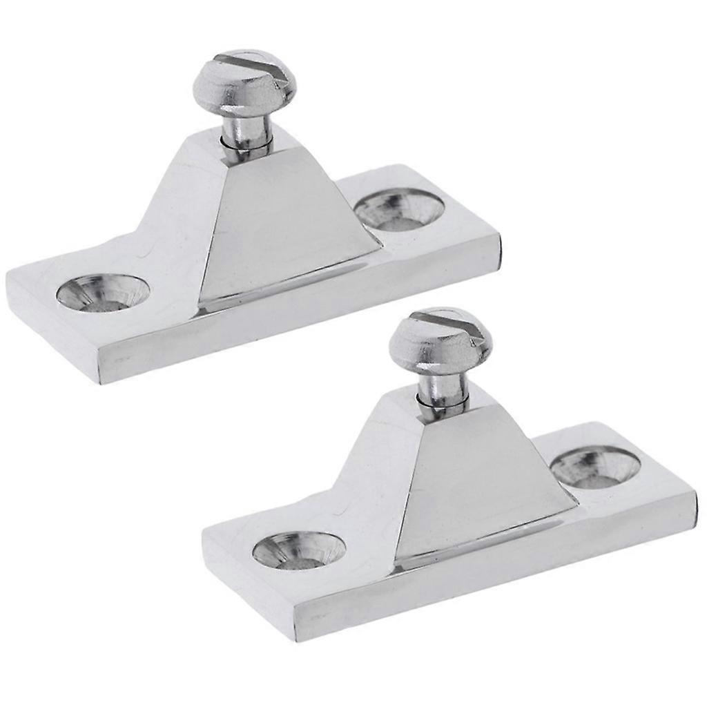 2 Pieces Marine Deck Hinge Boat Bimini Top Fitting Hardware