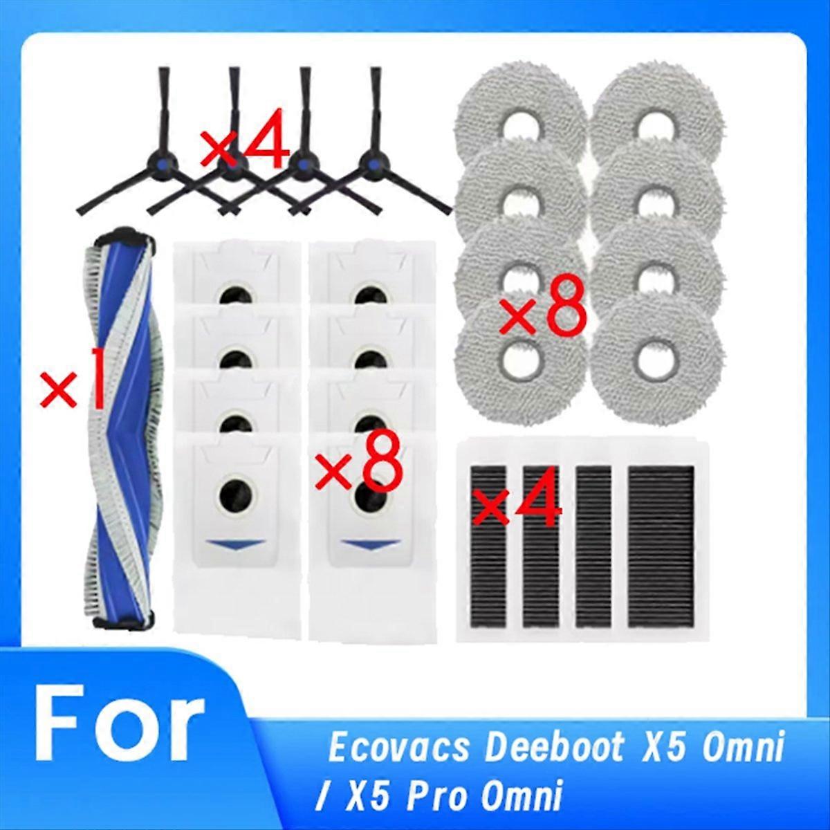 25 Pcs for Deeboot X5 Omni Sweeper Accessories
