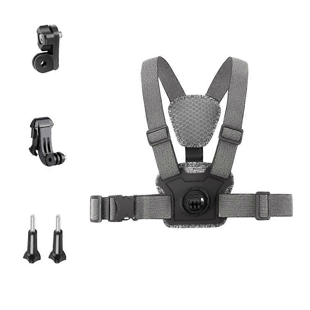 Adjustable Chest Mount Harness Strap for Gopro Insta360 Action Camera Accessories Combo A