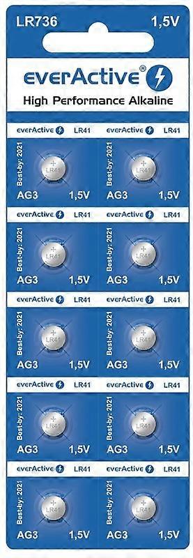 Mini Pilas Alcalinas Everactive G3 Lr736 Lr41 10 Pcs
