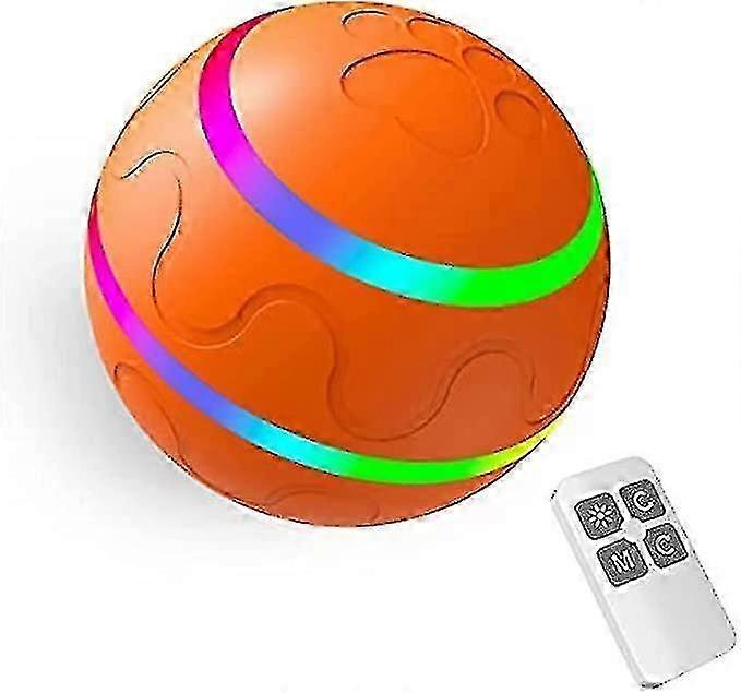 Inteligentná lopta pre psov - Samohybné gule pre veľkých psov - Interaktívne šteňacie domáce zvieratko Ball Automatické pohyblivé valcovanie s LED svetlom