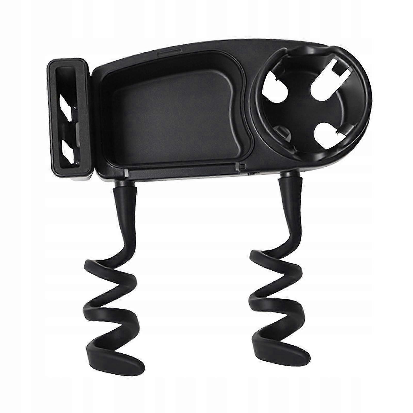 Stroller Snack Tray With Cup Holder Partition Storage Stable Flexible