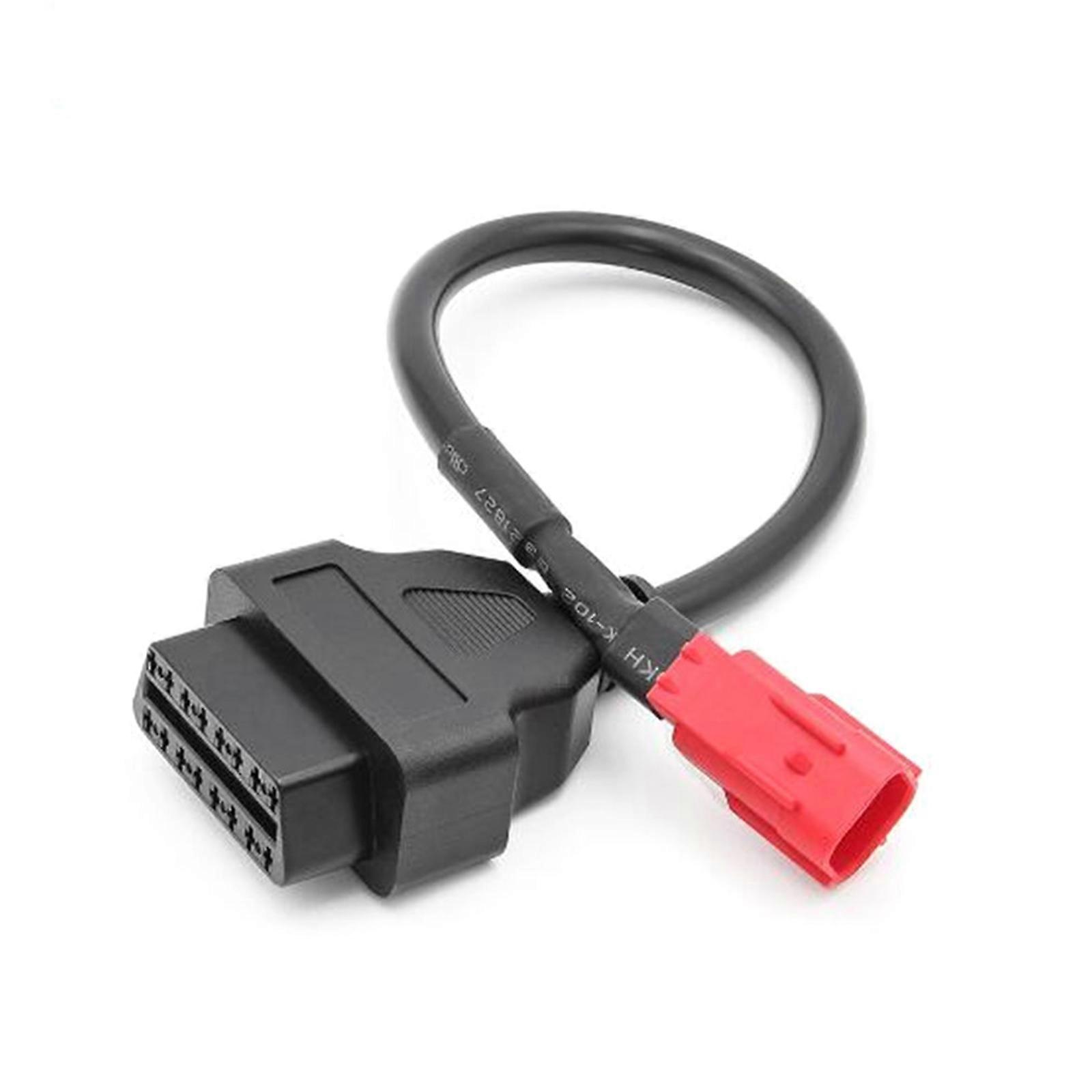 Car Diagnostic Tool Connector Adapter Cable Programing 16 Pin to 6 Pin OBD2 USB InterfacesCompatible for Motorcycles ATV Multicolor