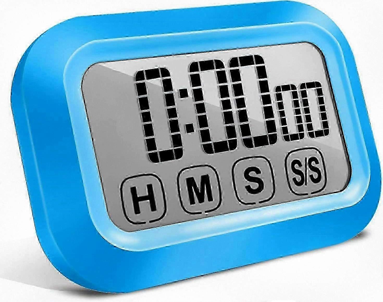 Kitchen Timer with Touch Screen Display, Magnetic Countdown Feature, Louder Alarm & Large LED Screen for Cooking Enthusiasts
