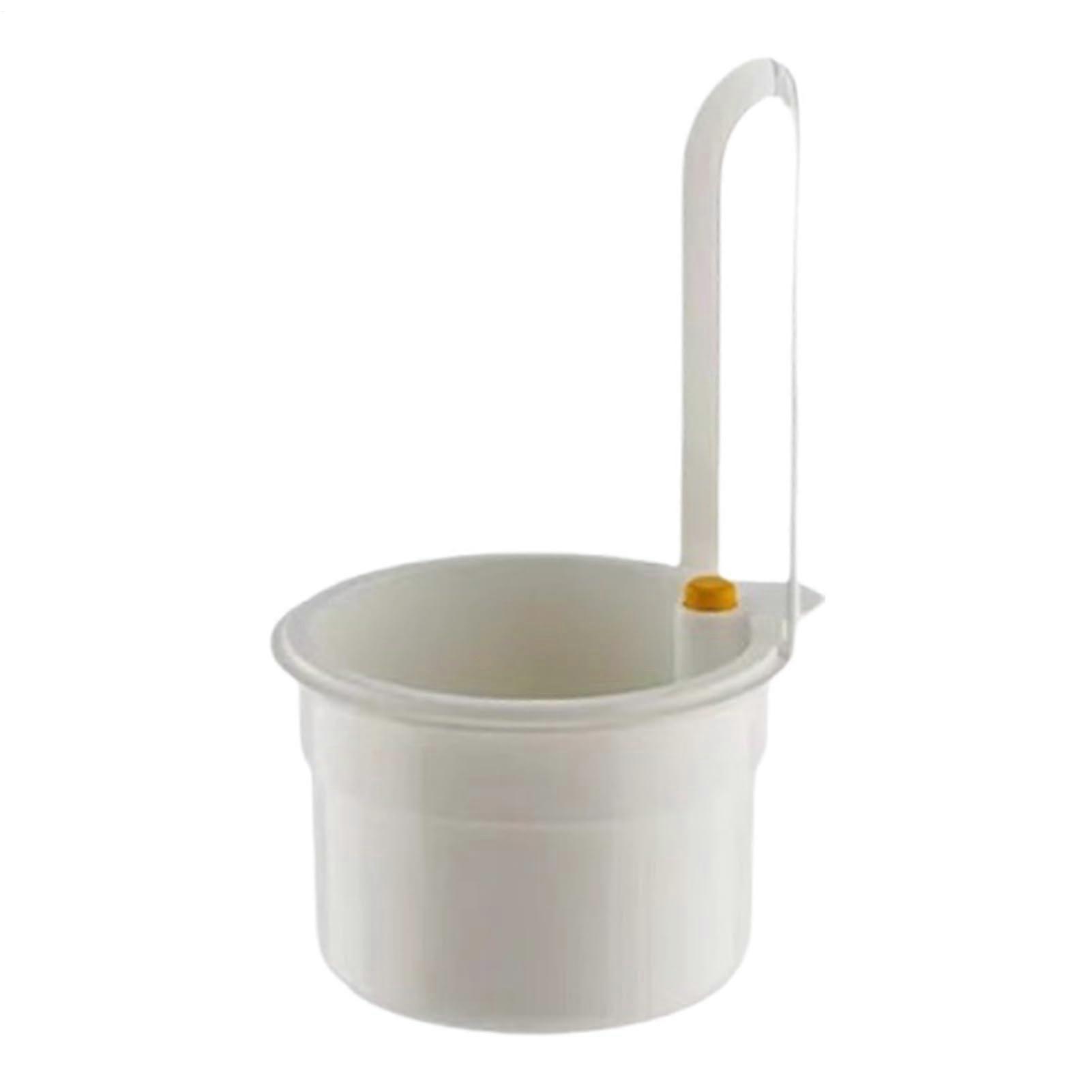 Sink Strainer Basket White Hangable, SpaceSaving Drain Catcher, Multipurpose Kitchen Laundry Bathroom Shower