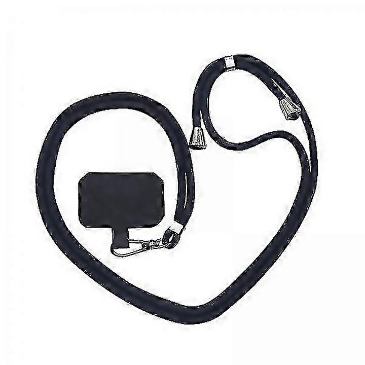 For 2xdetachable Adjustable Mobile Phone Lanyard Neck Strap Dark Grey