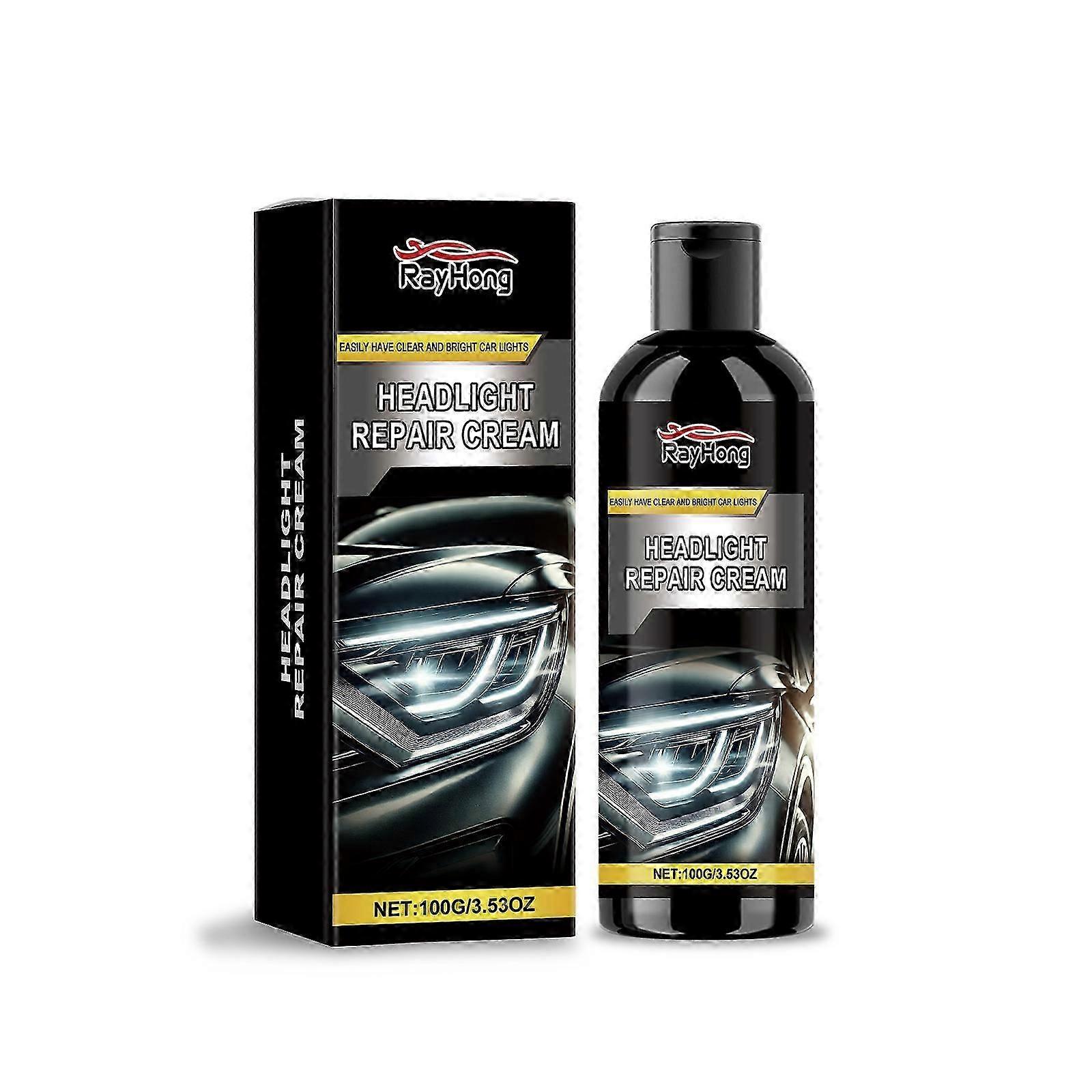 Premium Headlight Restoration Cream - 100g Car Light Polishing