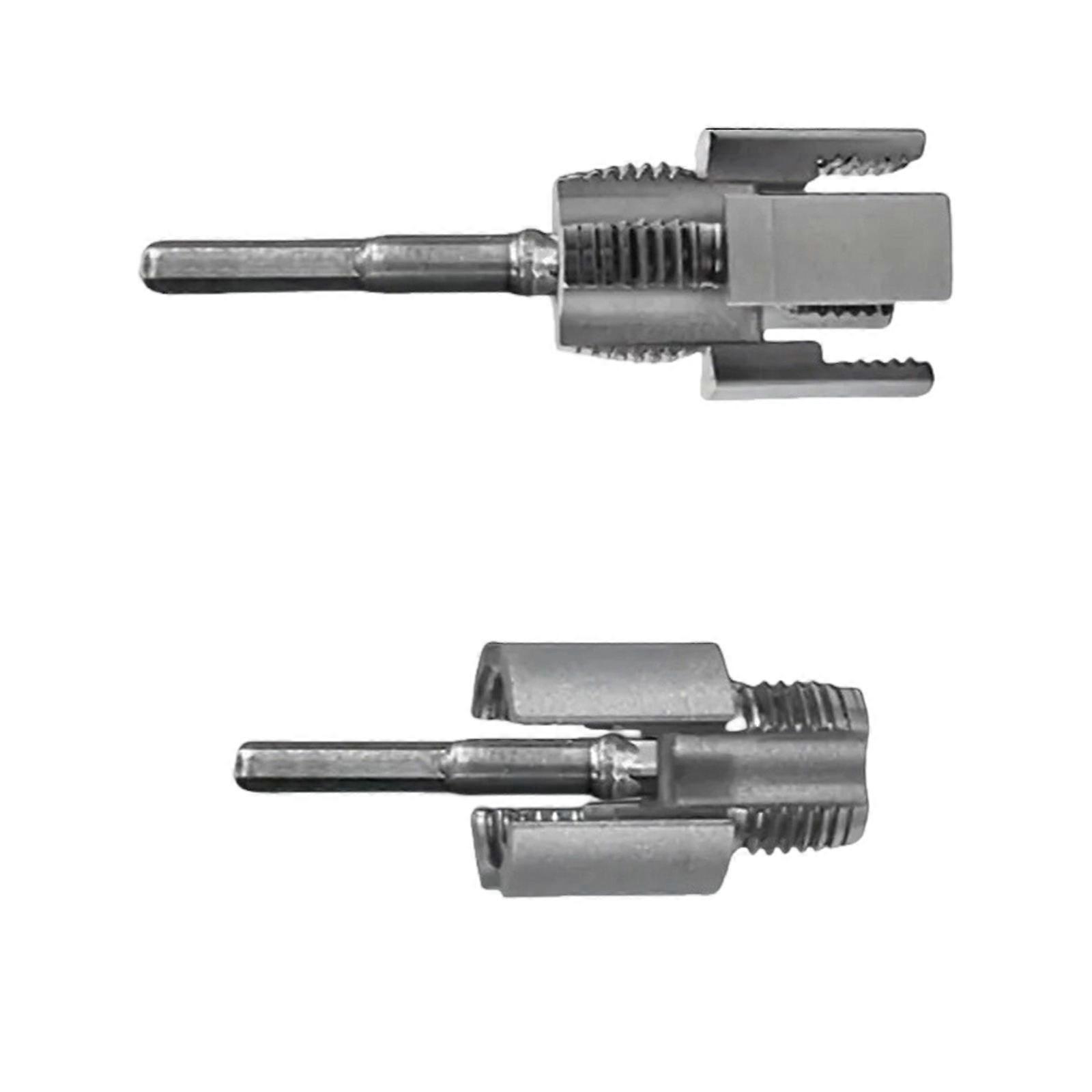 2PCS Professional Pipe Threading Kit Integrated Double Purpose Tool Internal External Electric Drill Compatible Set Multicolor