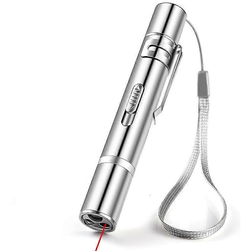 Interactive Cat Toys, USB Rechargeable for Your Pets LED Flashlight, Multipattern Funny Pet Control Light, Multifunctional Cat Training Tool