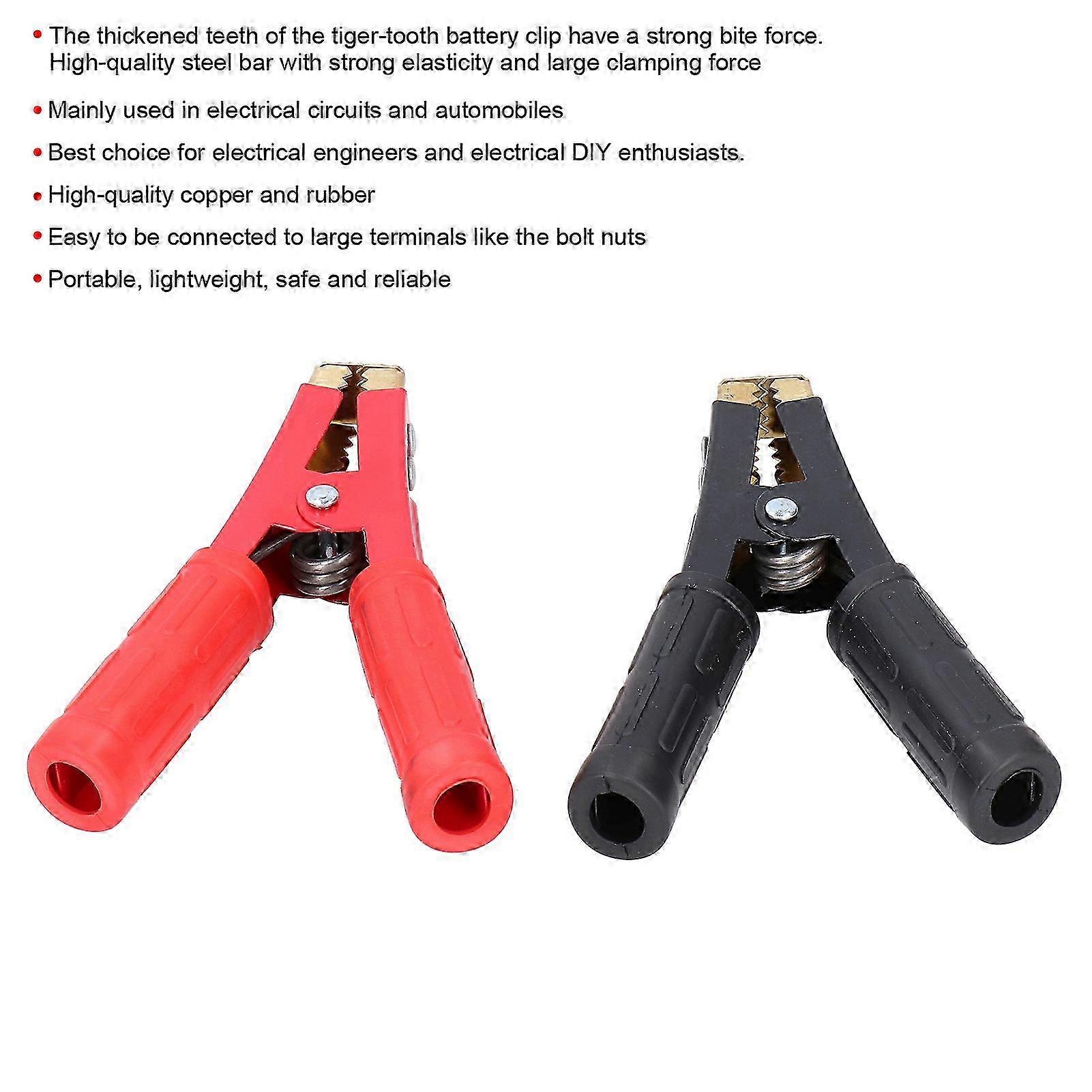 5 Pairs HeavyDuty Insulated Crocodile Clamps for Electrical Testing