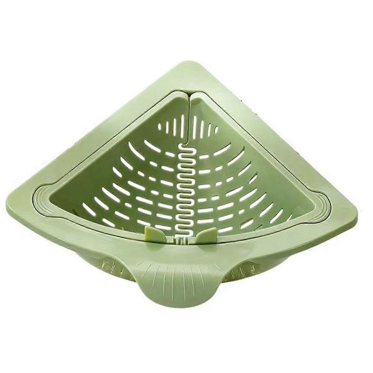 Sink Corner Basket Silicone Auto Dump Kitchen Storage Rack Sink Drain Strainer Basket for Trash Foo