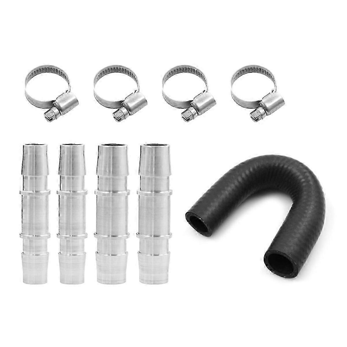 626-001 Upgraded Aluminum Engine Heater Core Bypass Kit with 5/8In 3/4In Hose for Most Common Heate