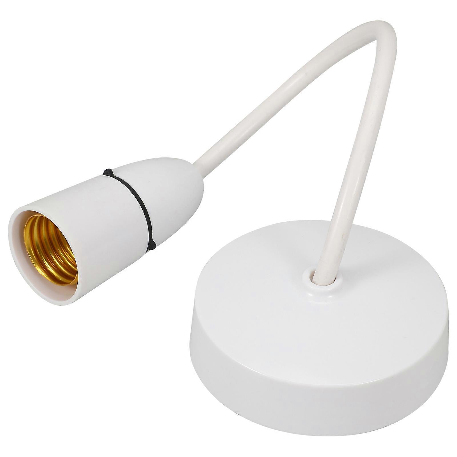 White Ceiling Pendant Light Fitting for Bedroom Durable 1Set Socket Lamp