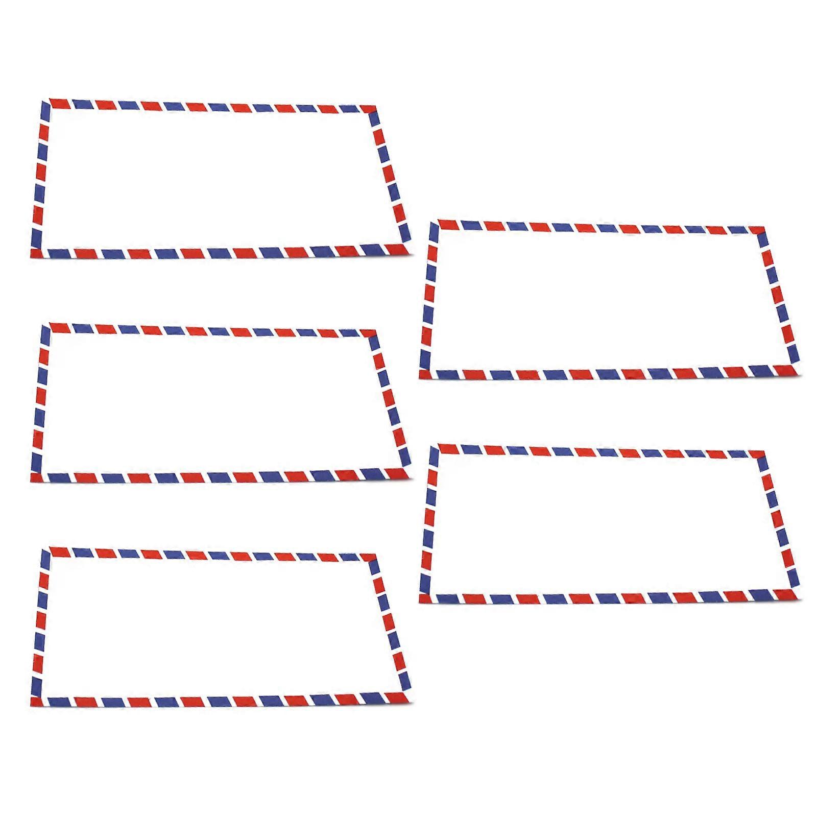 5/15/20pcs Envelope With Aviation Simple 115x225mm Airmail Envelopes for Parties Holiday Banquets Multicolor