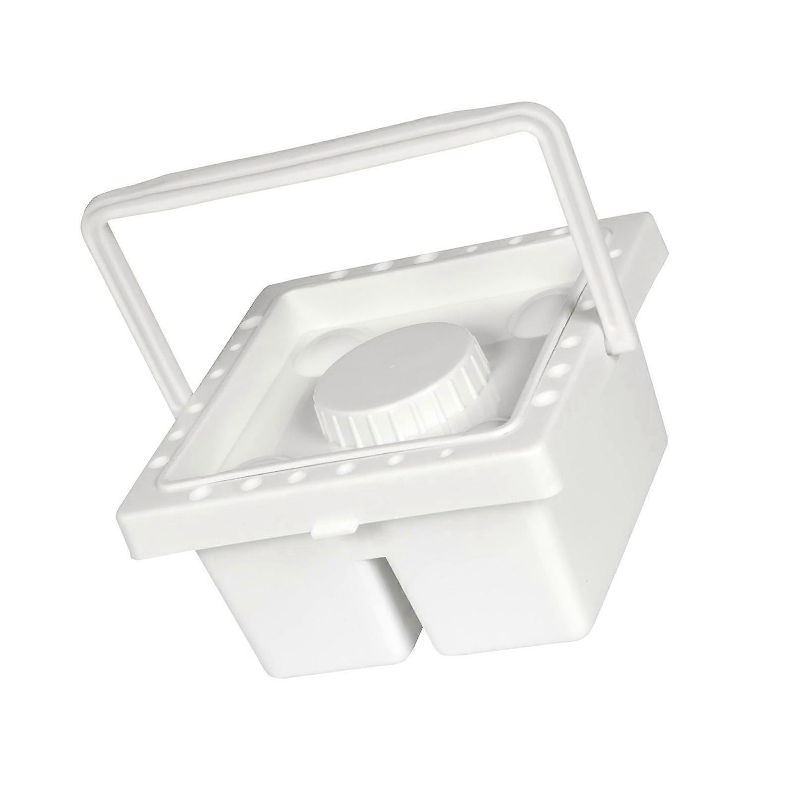 Combined Paintbrush Care Unit Solvent Resistant Design With Lid And Carrying Handle 6.5x6.5x3.5 Storage System Multicolor