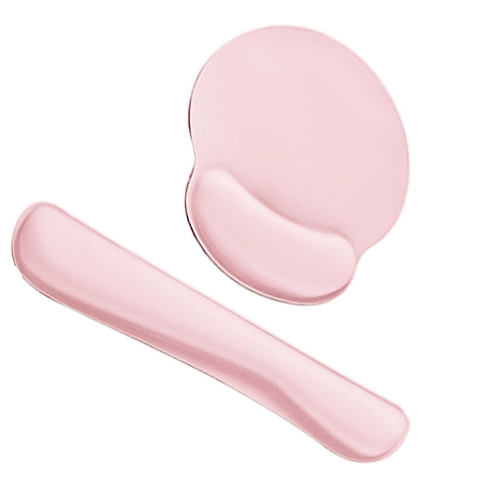Ergonomic Wrist Pad for Mouse Users Featuring Memory Foam to Prevent Carpal Tunnel Syndrome PC Gaming Wrist Relief  Pink