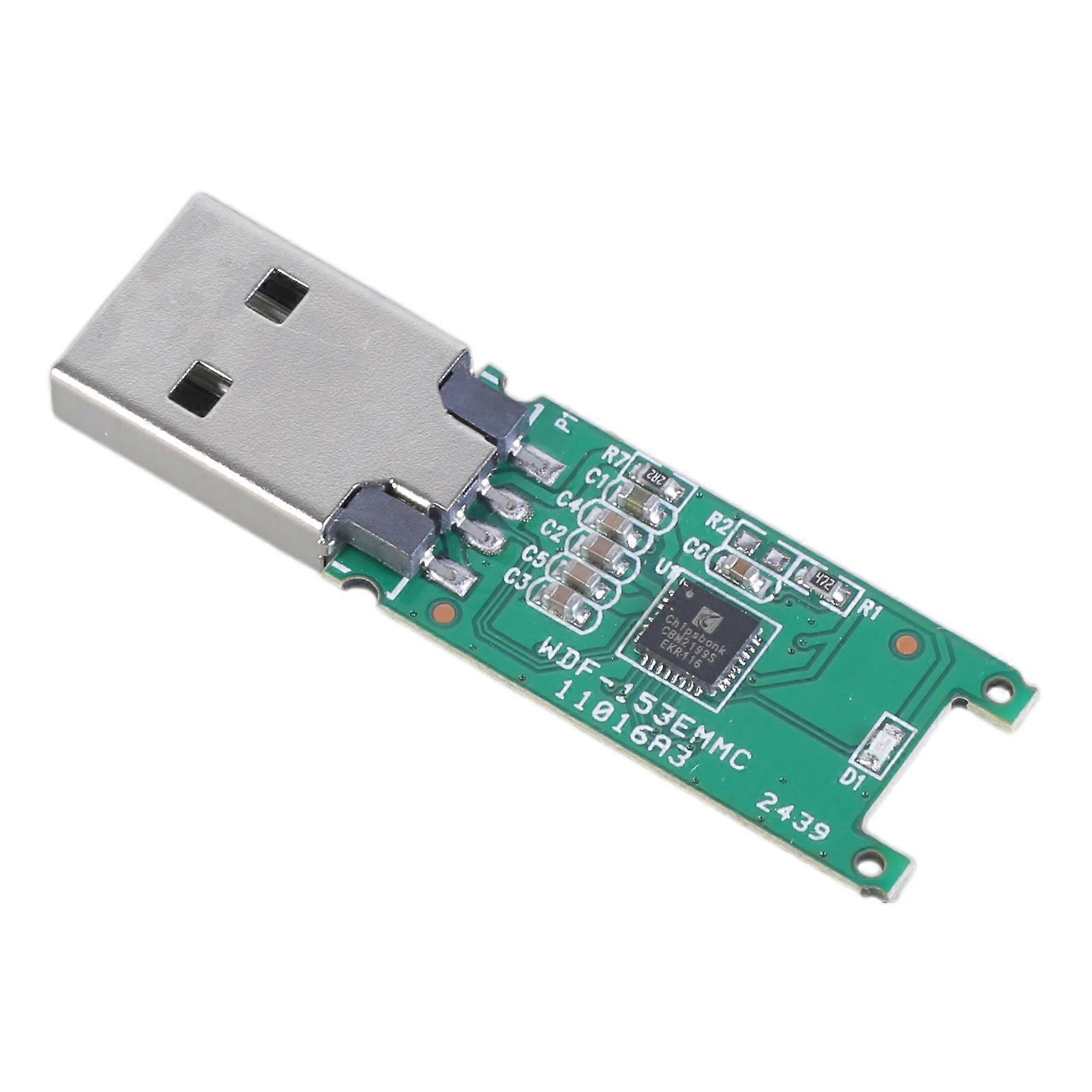 USB 2.0 eMMC Adapter 153 169 eMCP PCB Main Board without Flash Memory  Green