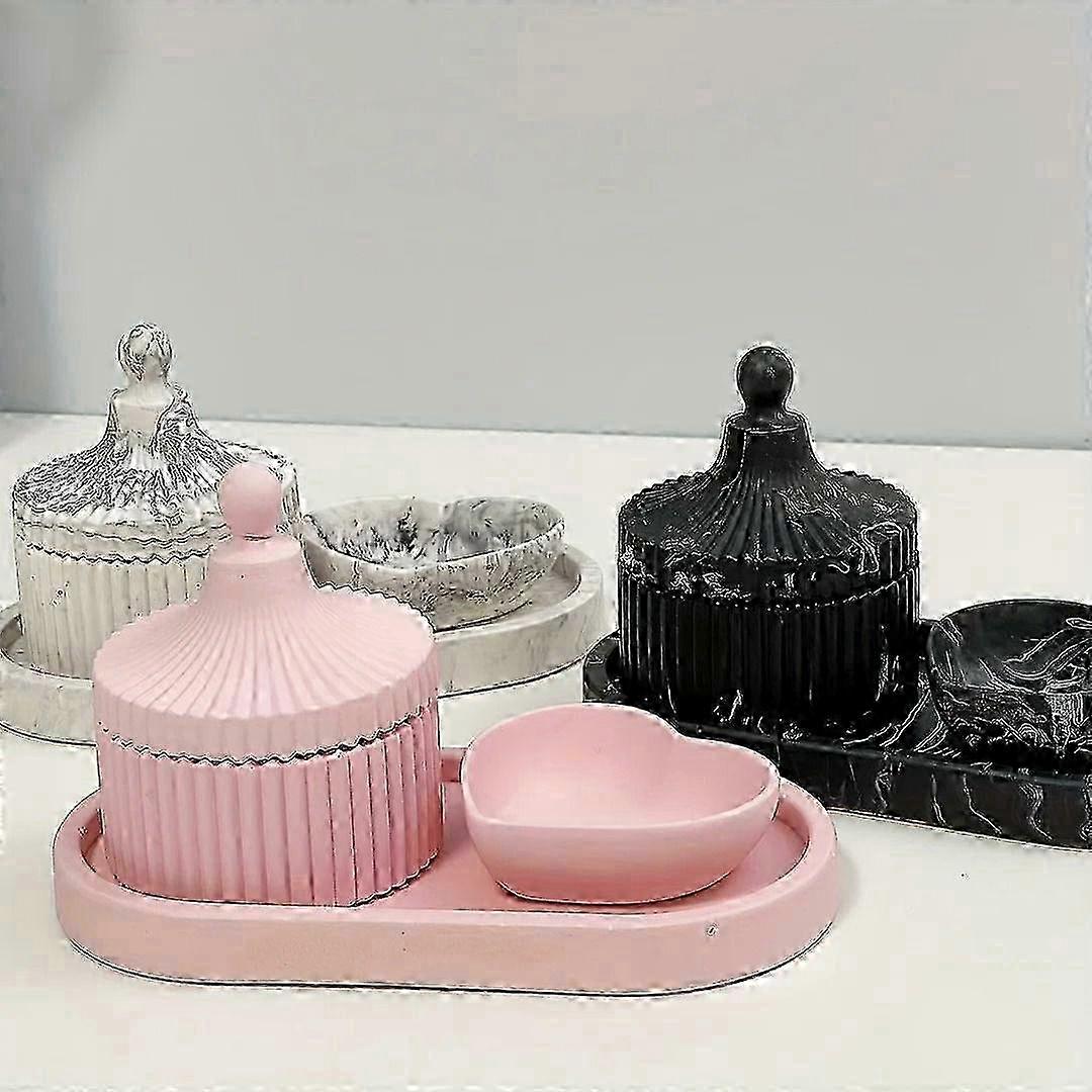 Heart and Elliptical Shape Concrete Storage Tank Silicone Mold for DIY Resin and Gypsum