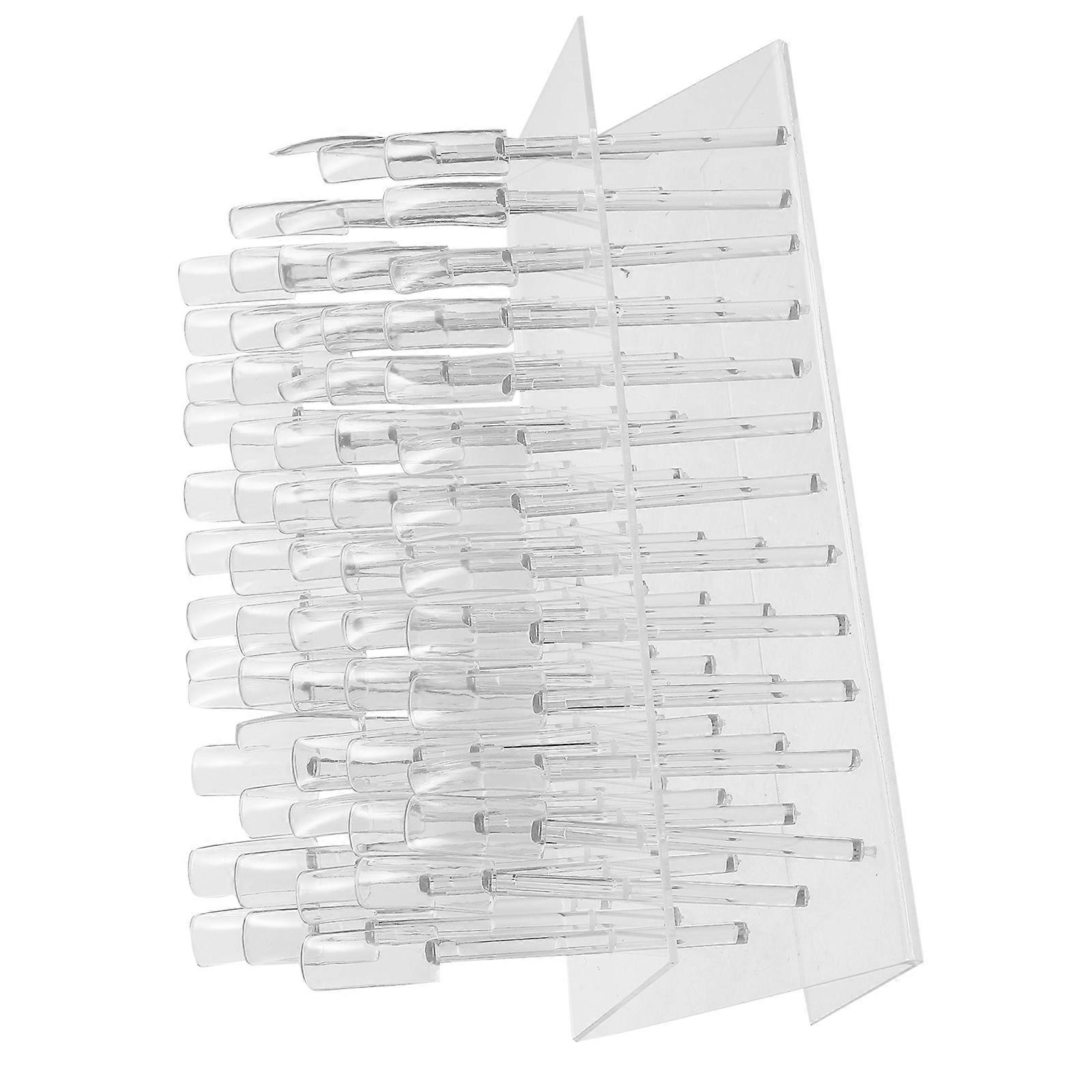 Nail Polish Display Rack for Display Transparent Plastic Model with 64 Holes