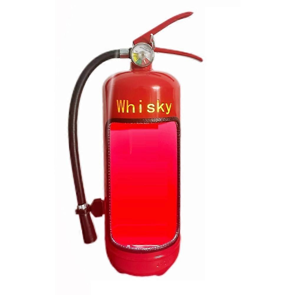 Mini-bar extincteur, mini-bar original en forme d'extincteur recyclé, un repaire insolite pour pompier amateur de whisky