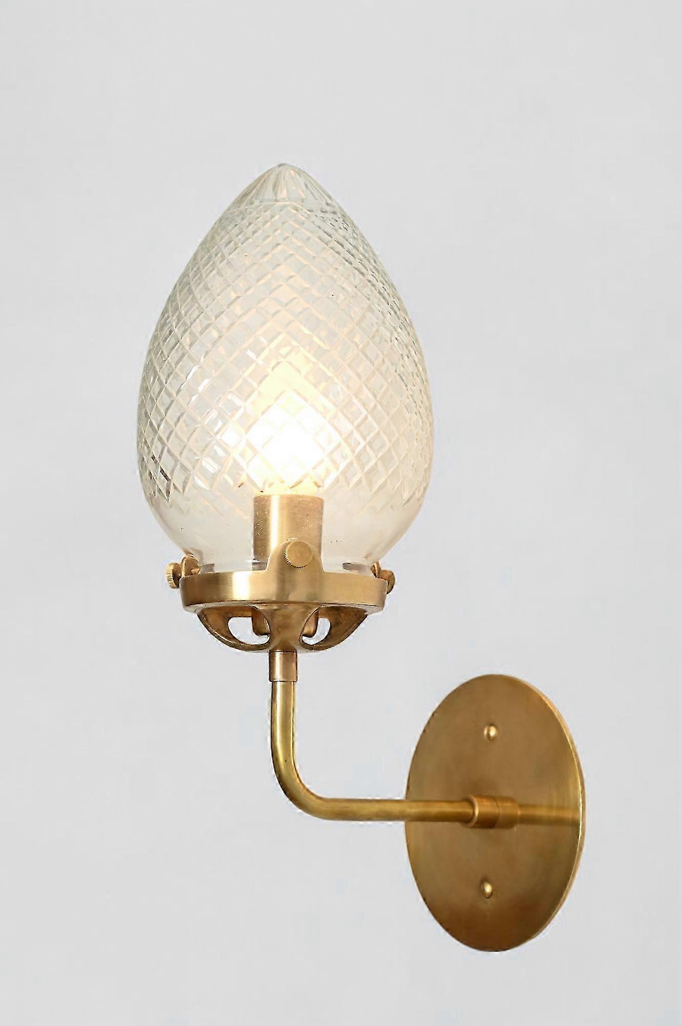 Raw Brass Conical Globes Wall Sconce - Vintage And Aesthetic Sconce