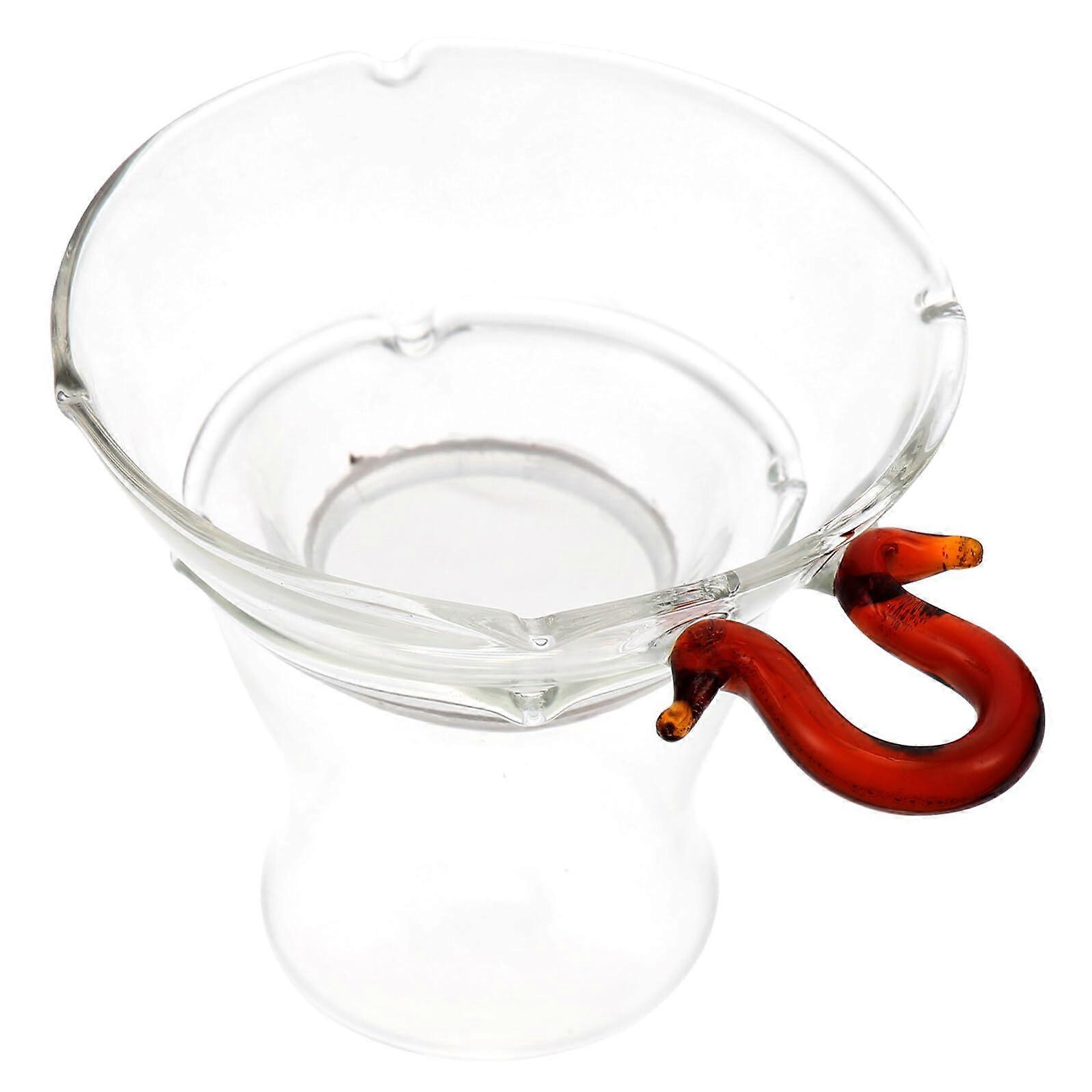 Heat Resistant Glass Tea Infuser with Fine Mesh for Loose Leaf Brewing and Easy Clean Reusable Strainer