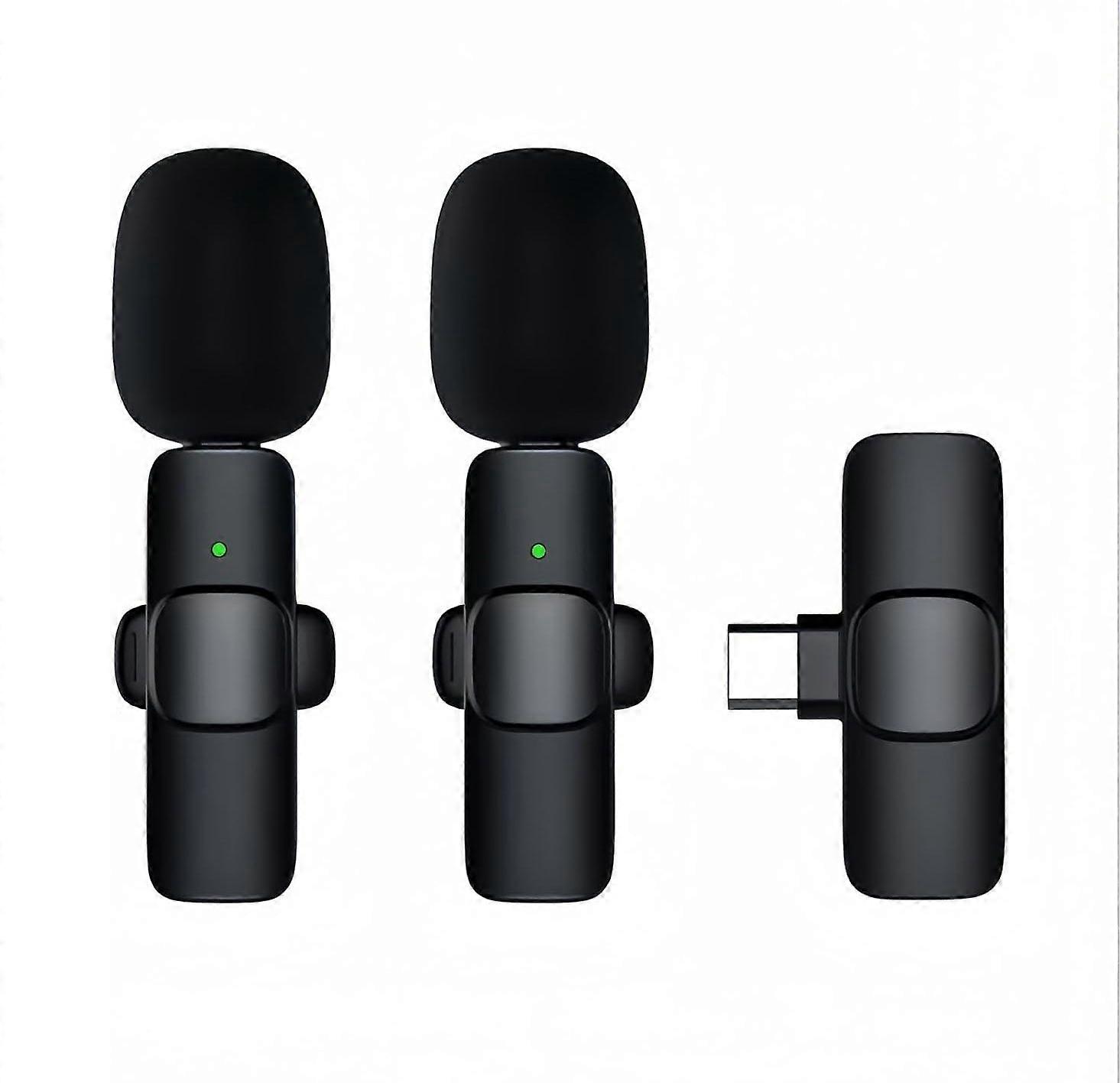 Professional Wireless Lavalier Lapel Microphone - Cordless Omnidirectional Condenser Recording Mic