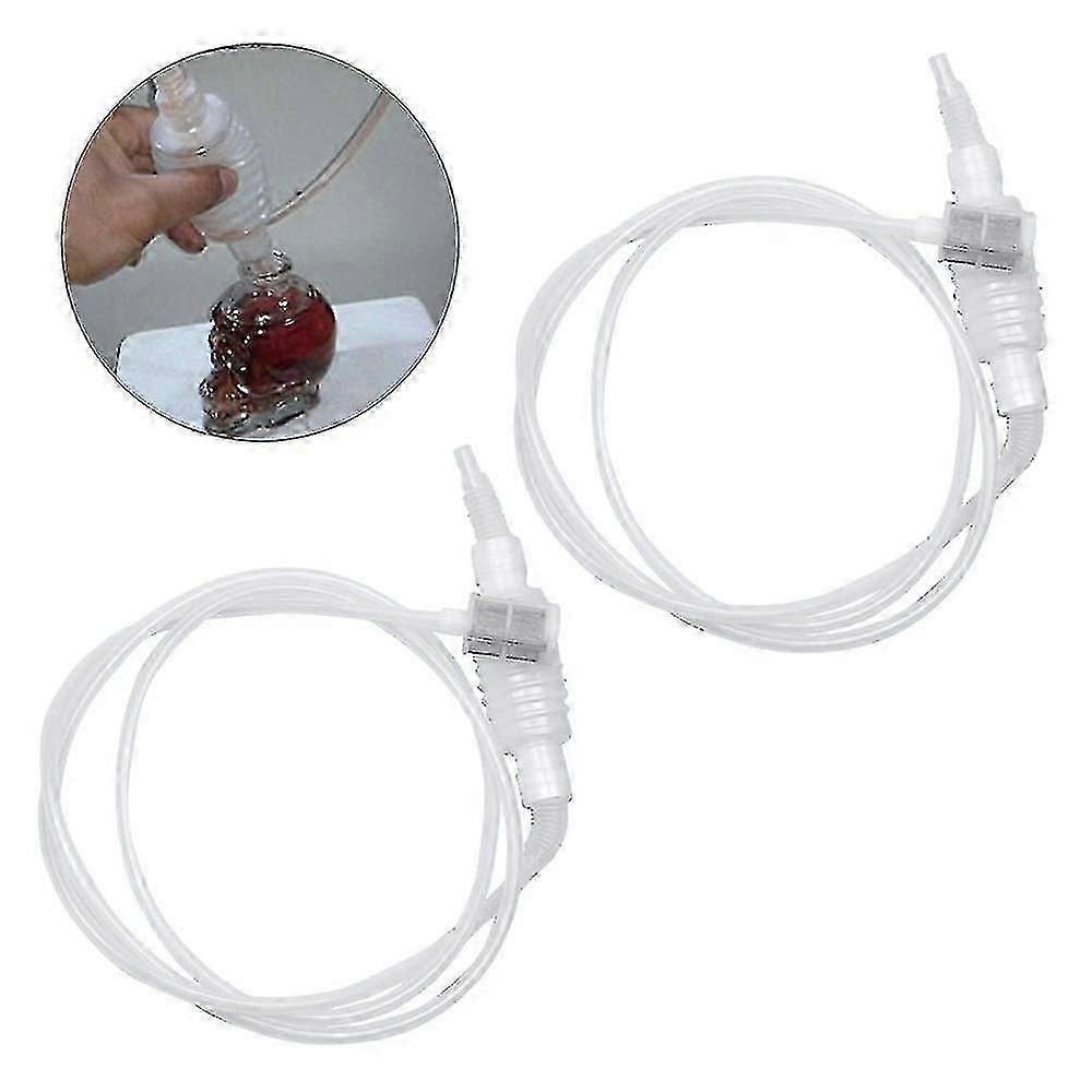 2 قطعة مجموعة 2M سيفون أنبوب البلاستيك النبيذ سيفون تصفية مجموعة سيفون أنبوب خرطوم مرشح للنبيذ البيرة كاتب مجموعة صنع النبيذ