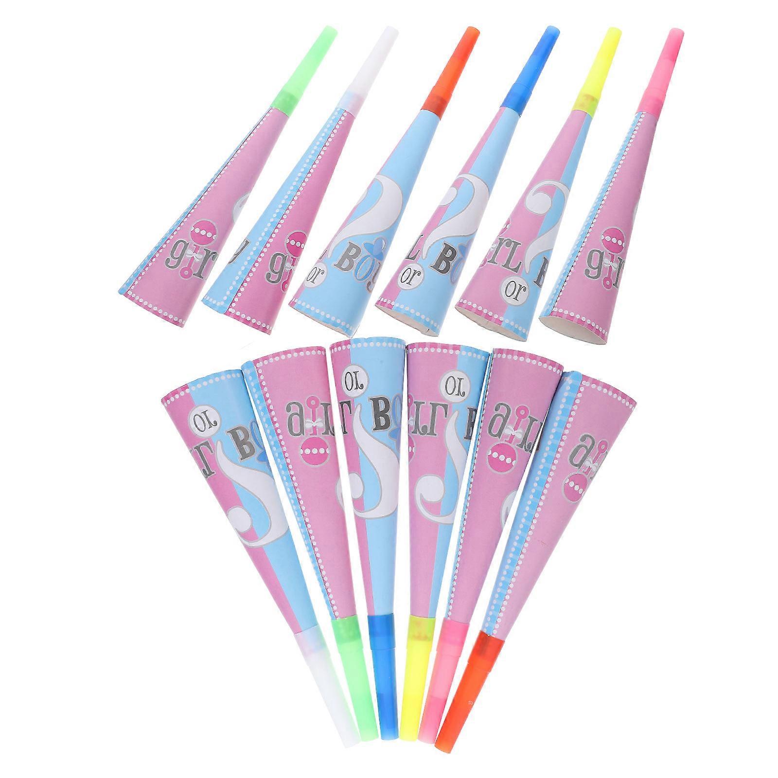 Megaphones Noise Maker For Birthday Parties And Sporting Events Multi Color 12Pcs