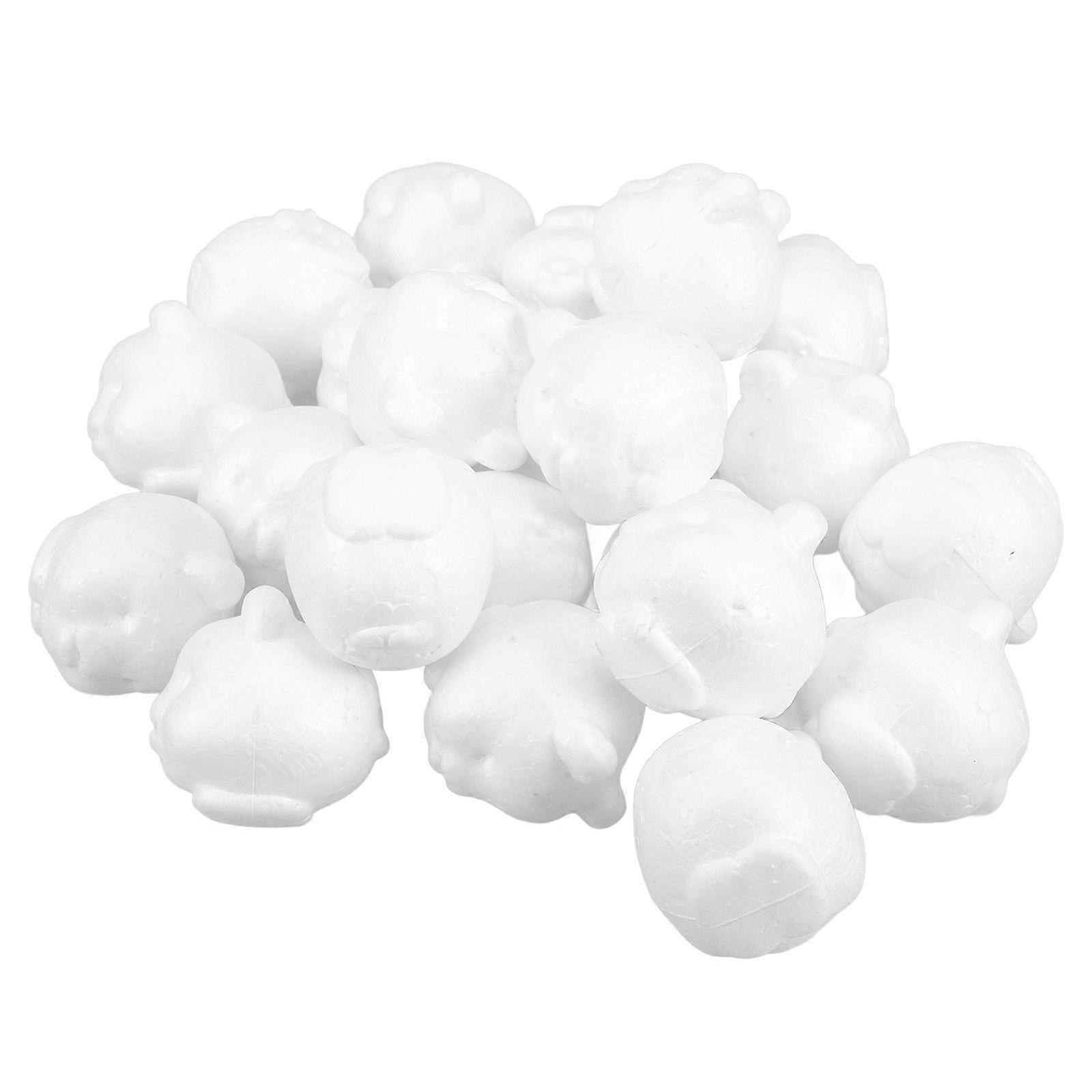 Foam Pig Craft DIY Pig Model for Decoration with 20Pcs Foam Figures