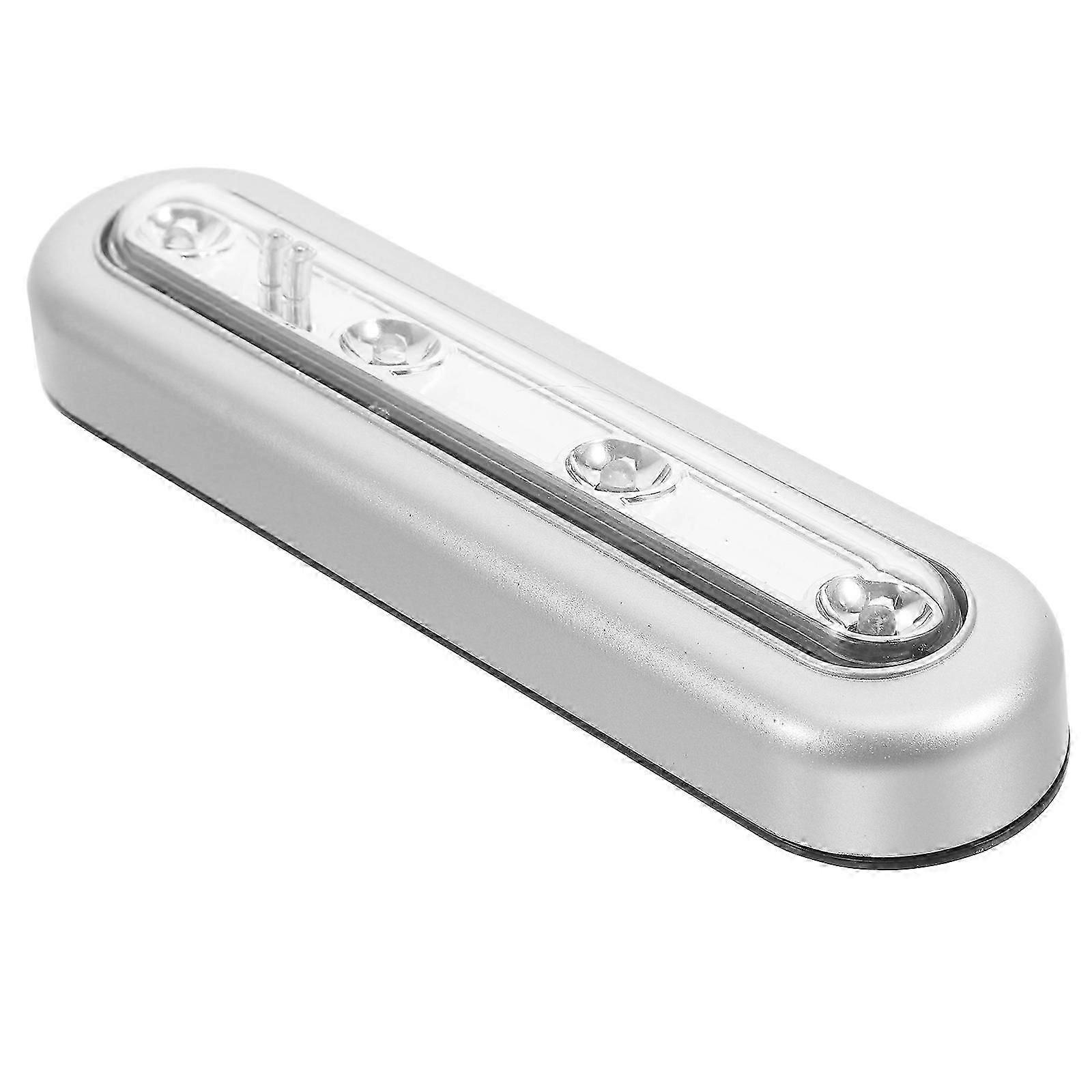 LED Lamp Touch Tap Light for Lighting Use Battery Cupboard Silver Edition 1128