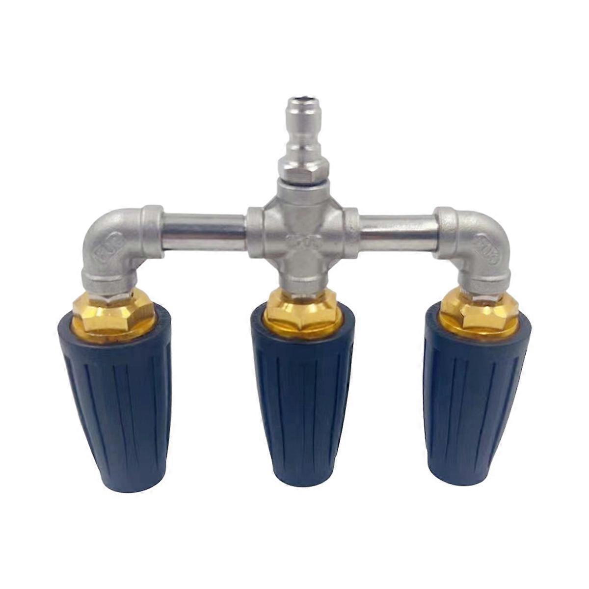 Black Rotating Nozzle Triple Nozzle Pressure Washer Spare Tip