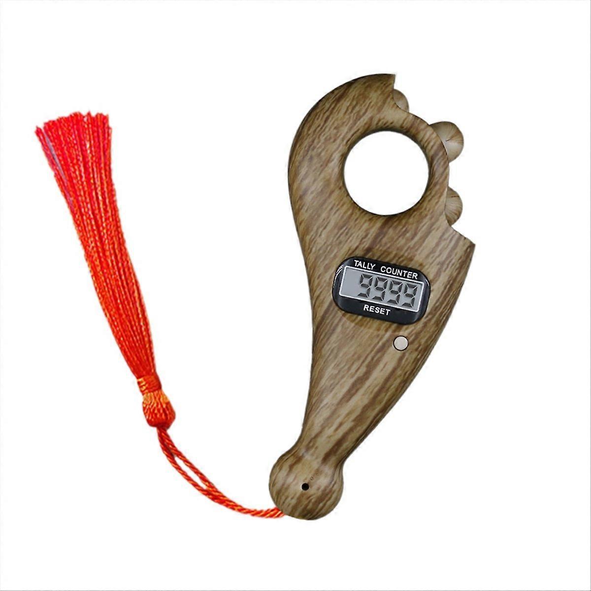 Rotating Prayer Beads With Led Digital Counter Portable Finger B