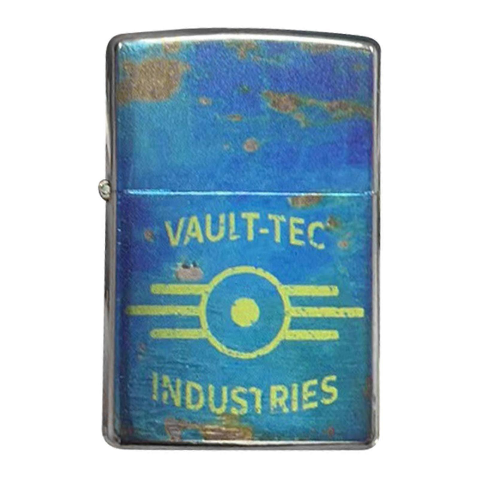 Fallout Themed Lighter Windproof Butane Refillable Cool Retro Card Lighter for Men Fans Great Dad Present Idea