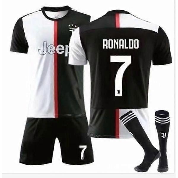 Domácí dres Juventusu č. 7 Ronaldo, dětský dres, mládežnický dres, pánský, velikost 24 (130-140 cm)
