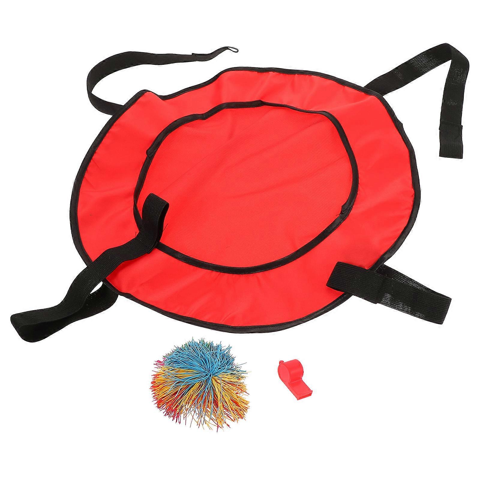 Catch and Toss Game Ball Throwing Toy for Kids 3Sets Red Cloth Material