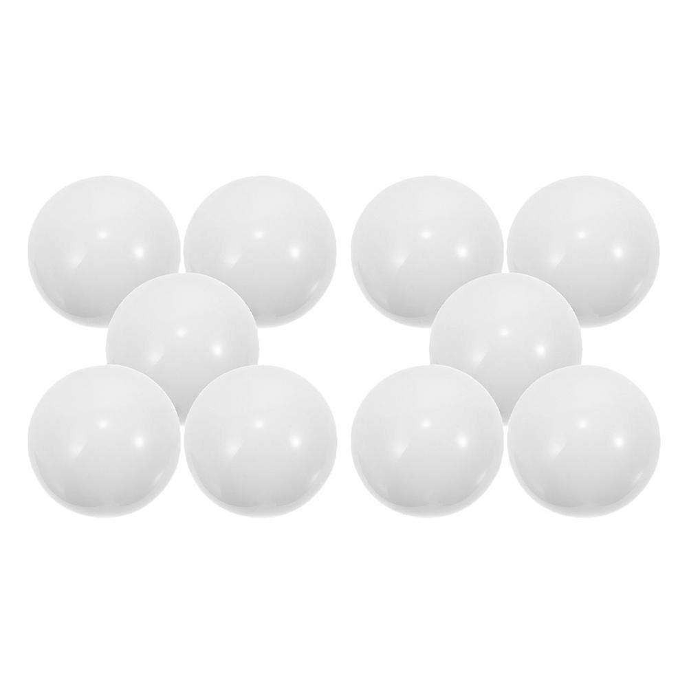 Acrylic Roulette Wheel Ball White for Game Replacement 10Pcs