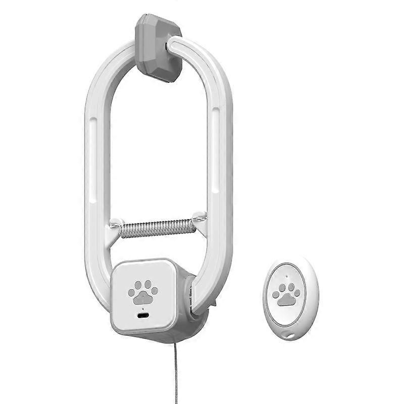 HappyCode Rechargeable Interactive Pets Toy,Electric cat teaser,Upgraded Dual Mode, Irregular Rocking & 360° Spinning with Remote,  Door Cli