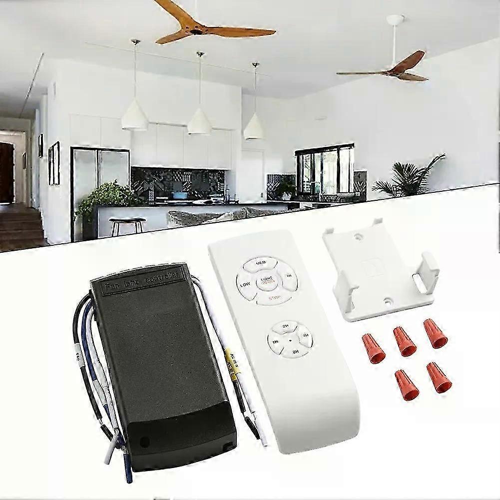 1pcs Ceiling Fan Remote Control Kit Replacement 6-Speed & Timing Remote Replacement For DC Ceiling Fan Light Household