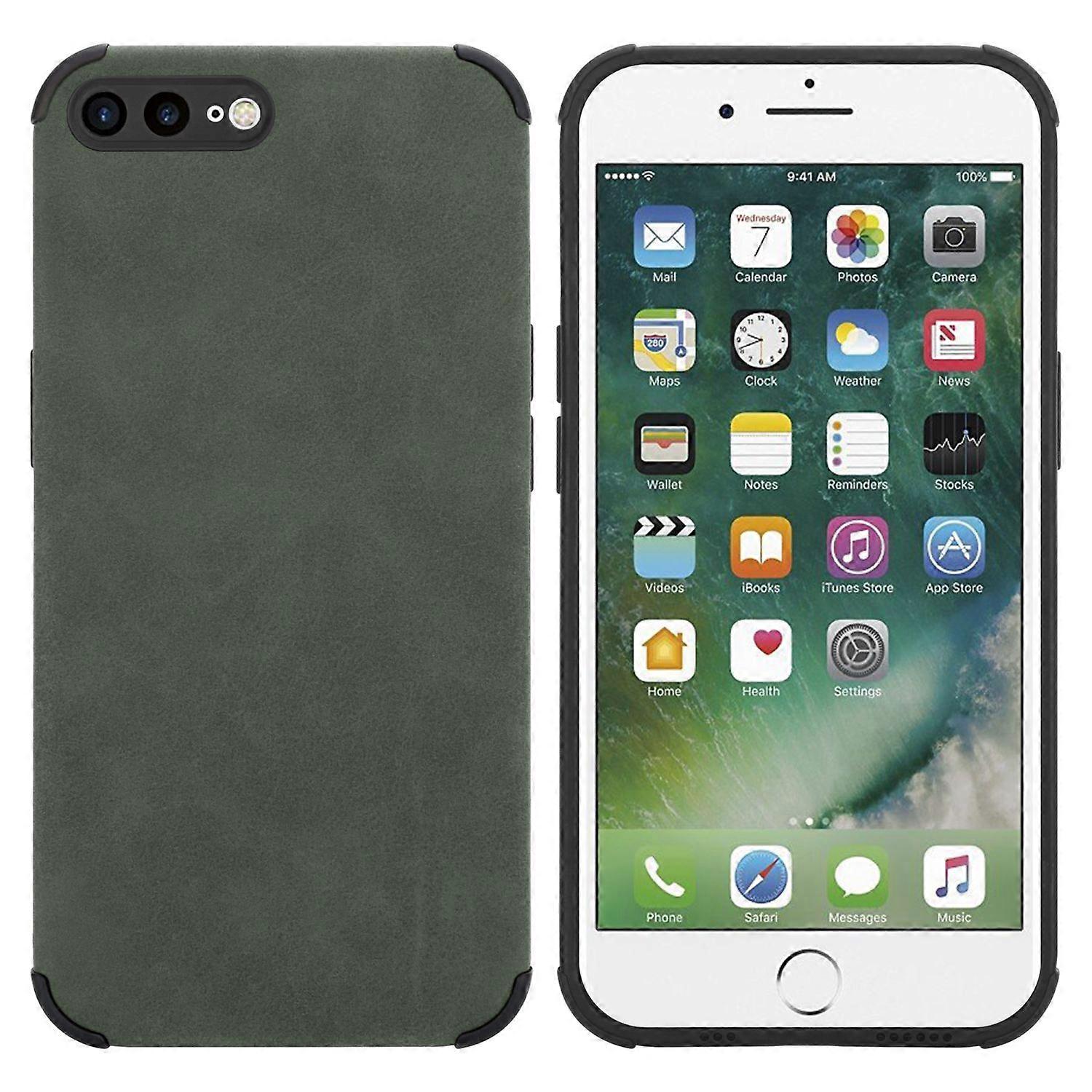iPhone 7 PLUS / 7S PLUS / 8 PLUS Case TPU Protective Case - Matte Faux Leather